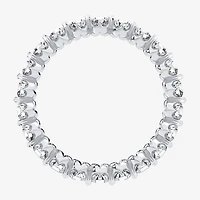 (H-I / Si1-Si2) Womens 2.5MM 2 CT. T.W. Lab Grown White Diamond 10K Gold Eternity Wedding Band