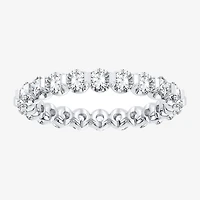 (H-I / Si1-Si2) Womens 2.5MM 2 CT. T.W. Lab Grown White Diamond 10K Gold Eternity Wedding Band