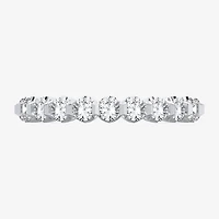 (H-I / Si1-Si2) Womens 2.5MM 2 CT. T.W. Lab Grown White Diamond 10K Gold Eternity Wedding Band
