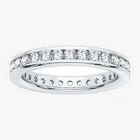 H-I / Si1-Si2) Womens 3MM CT. T.W. Lab Grown White Diamond 10K Gold Eternity Wedding Band
