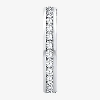 H-I / Si1-Si2) Womens 3MM CT. T.W. Lab Grown White Diamond 10K Gold Eternity Wedding Band