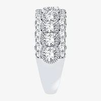 (H-I / Si1-Si2) Womens 7MM 2 CT. T.W. Lab Grown White Diamond 10K Gold Anniversary Band