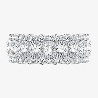 (H-I / Si1-Si2) Womens 7MM 2 CT. T.W. Lab Grown White Diamond 10K Gold Anniversary Band