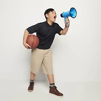 IZOD Performance Mesh Boys Short Sleeve Regular Fit Wrinkle Resistant Moisture Wicking Polo Shirt