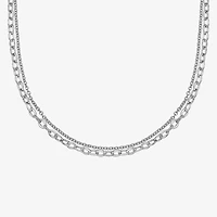 Mens Stainless Steel 22 Inch Link Chain Necklace