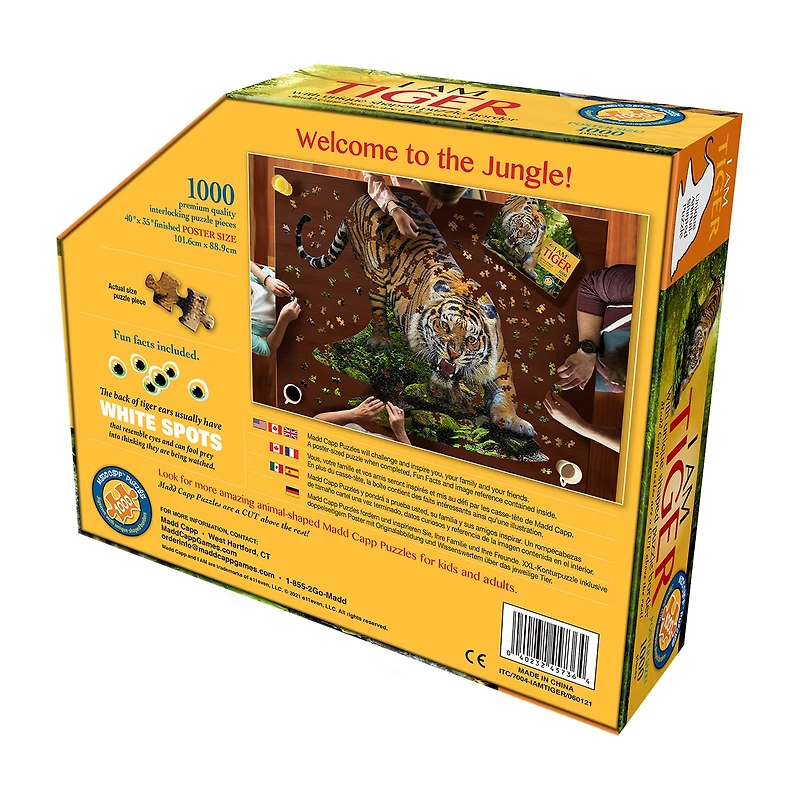 Madd Capp Tiger 1000 Piece Jigsaw Puzzle