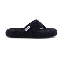 Isotoner Joey Soft Pile Thong Womens Round Slip-On Shoe