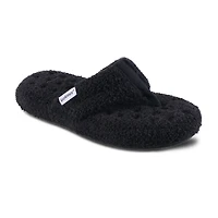 Isotoner Joey Soft Pile Thong Womens Round Slip-On Shoe
