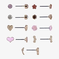 Arizona Womens 9 Pair Earring Set