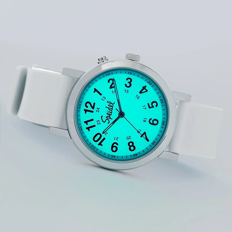 Speidel Medi Glow Unisex Adult White Strap Watch 60370006