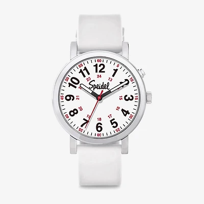 Speidel Medi Glow Unisex Adult White Strap Watch 60370006
