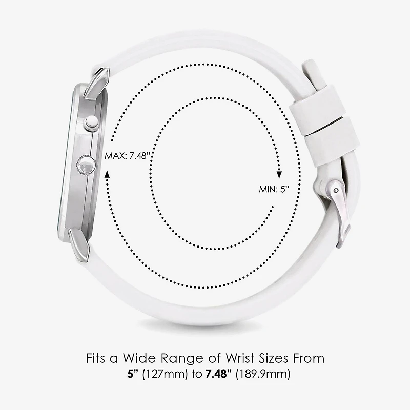 Speidel Medi Glow Unisex Adult White Strap Watch 60370006