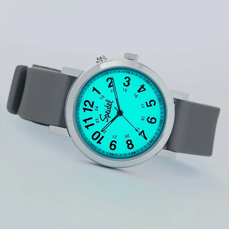Speidel Medi Glow Unisex Adult Gray Strap Watch 60370011
