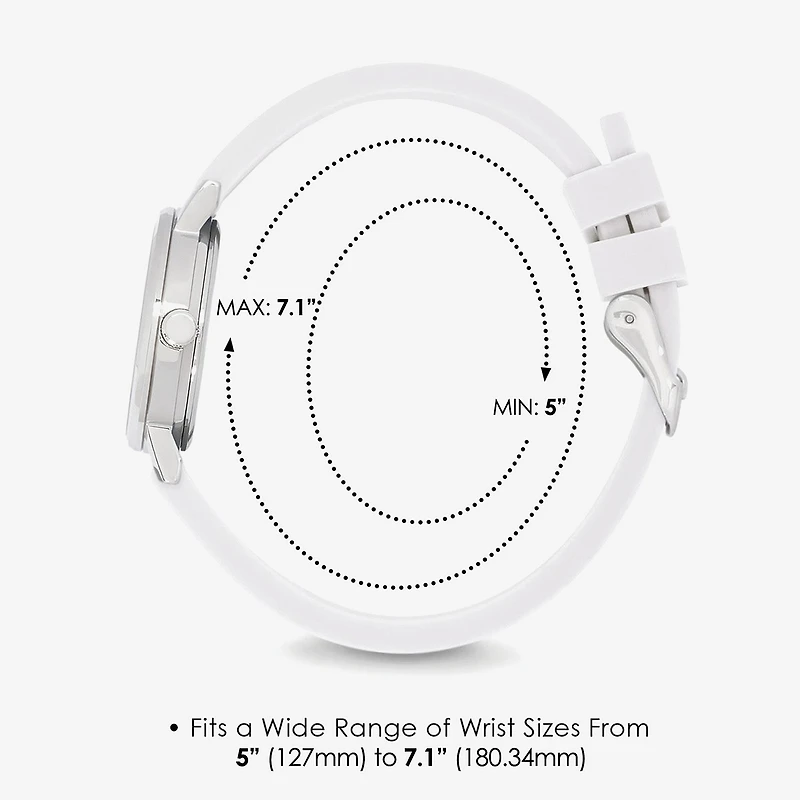 Speidel Medi Petite Unisex Adult White Strap Watch 60350006