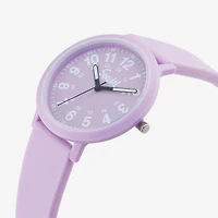 Speidel Color Pop Unisex Adult Purple Strap Watch 60910020