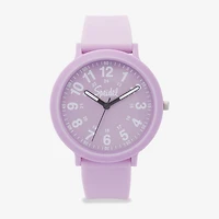 Speidel Color Pop Unisex Adult Purple Strap Watch 60910020