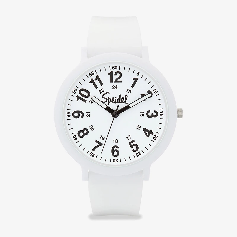 Speidel Color Pop Unisex Adult White Strap Watch 60910006