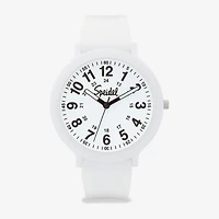 Speidel Color Pop Unisex Adult White Strap Watch 60910006