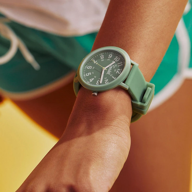 Speidel Color Pop Unisex Adult Green Strap Watch 60910022