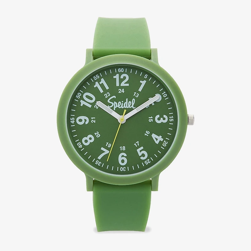Speidel Color Pop Unisex Adult Green Strap Watch 60910022