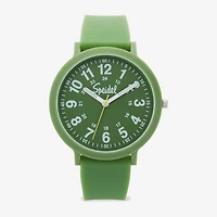 Speidel Color Pop Unisex Adult Green Strap Watch 60910022