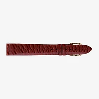 Speidel Unisex Adult Red Leather Watch Band 157-107-08