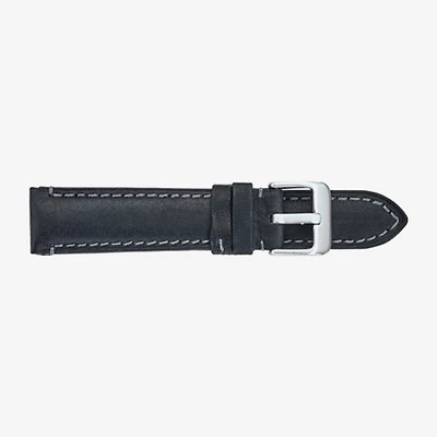 Speidel Unisex Adult Black Leather Watch Band 360-101-20