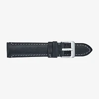 Speidel Unisex Adult Black Leather Watch Band 360-101-20