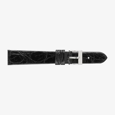 Speidel Unisex Adult Black Leather Watch Band 124-101-18
