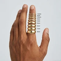 Mens 6mm 10K Gold Wedding Band