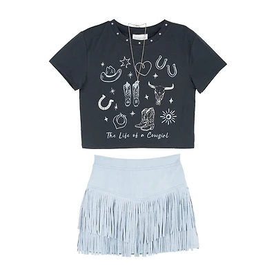 Rare Editions Big Kid Girls 2-pc. Skirt Set