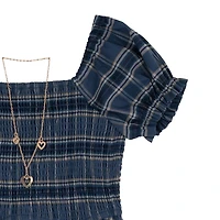 Rare Editions Big Kid Girls Short Sleeve A-Line Dress