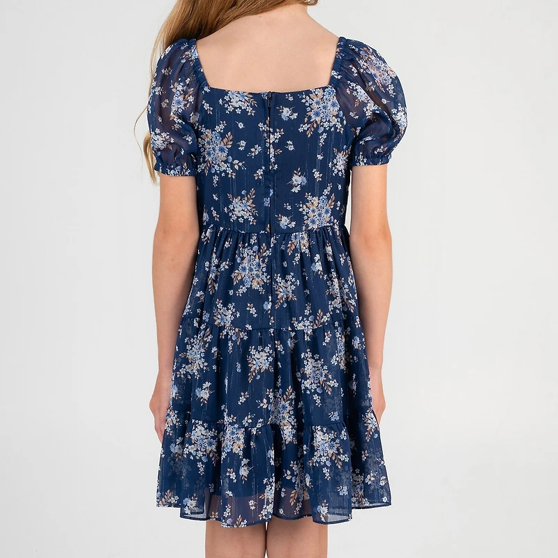 Rare Editions Big Kid Girls Short Sleeve A-Line Dress