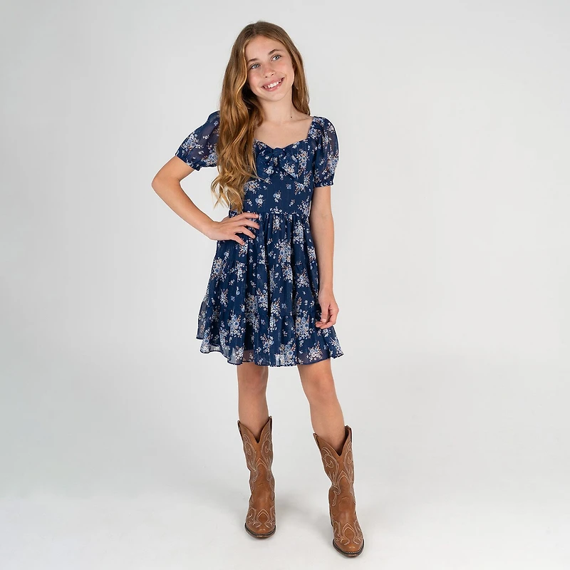 Rare Editions Big Kid Girls Short Sleeve A-Line Dress