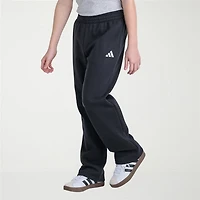 adidas Big Kid Boys Drawstring Waist Straight Mid Rise Regular Fit Fleece Jogger Pant