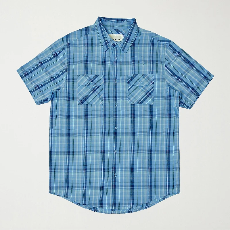Hallstatt Workwear Mens Short Sleeve Regular Fit Button-Down Shirt