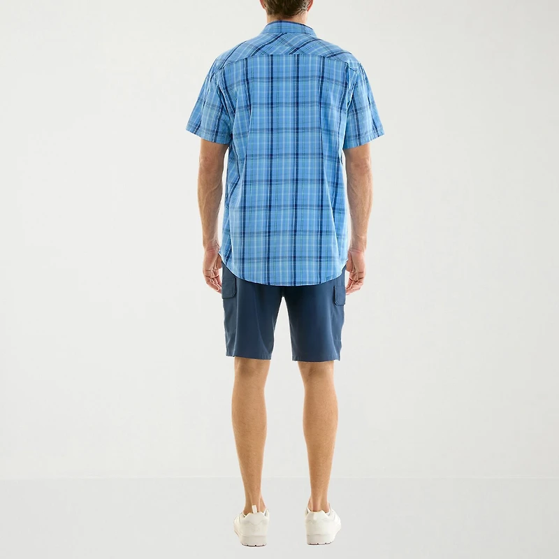 Hallstatt Workwear Mens Short Sleeve Regular Fit Button-Down Shirt