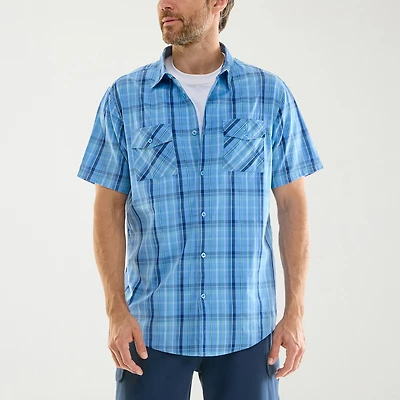 Hallstatt Workwear Mens Short Sleeve Regular Fit Button-Down Shirt
