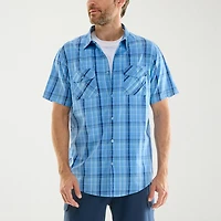 Hallstatt Workwear Mens Short Sleeve Regular Fit Button-Down Shirt