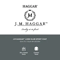 Haggar JMH Mens Plaid Slim Fit Sport Coat