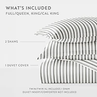 Casual Comfort Premium Ultra Soft Vertical Dreams  Duvet Cover Set