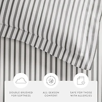 Casual Comfort Premium Ultra Soft Vertical Dreams  Duvet Cover Set
