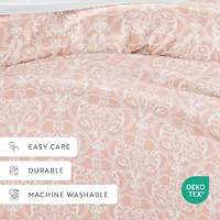 Casual Comfort Romantic Damask Pattern Oversized Duvet Cover Set