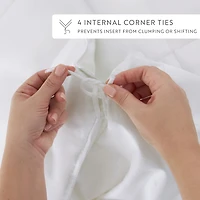 Casual Comfort Geo Threads Pattern Oversized Duvet Cover Set
