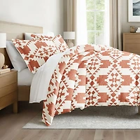 Casual Comfort Adobe Diamond Patterned Duvet Cover Set
