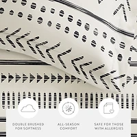Casual Comfort Arrow Dreams Patterned Duvet Cover Set