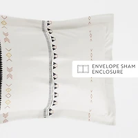 Casual Comfort Natural Geo Lines Patterned Duvet Cover Set