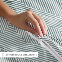 Casual Comfort Modern Diagonal Patterned Duvet Cover Set