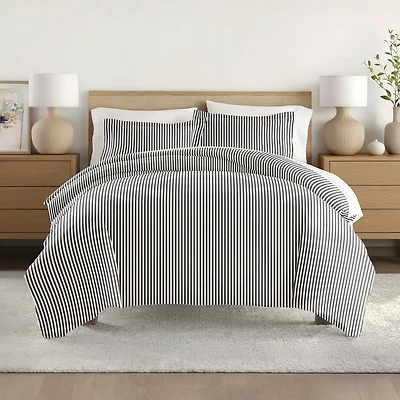 Casual Comfort Premium Ultra Soft Ribbon Pattern Duvet Cover Set