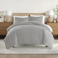 Casual Comfort Premium Ultra Soft Ribbon Pattern Duvet Cover Set